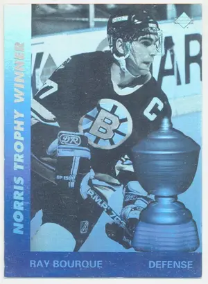 1991-92 UPPER DECK - RAY BOURQUE #AW5 AWARD WINNER HOLOGRAM