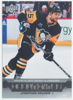 2023-24 UPPER DECK - JONATHAN GRUDEN #DD-2 DEBUT DATES