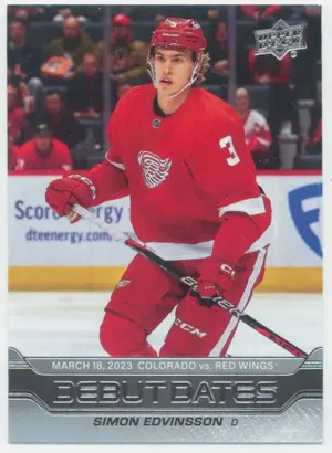 2023-24 UPPER DECK - SIMON EDVINSSON #DD-20 DEBUT DATES