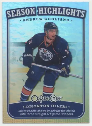 2008-09 O-PEE-CHEE - ANDREW COGLIANO #SH-3 SEASON HIGHLIGHTS