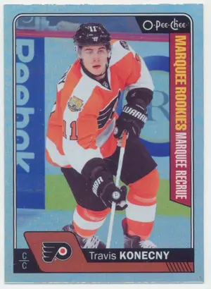 2016-17 O-PEE-CHEE - TRAVIS KONECNY #692 MARQUEE ROOKIES RAINBOW FOIL