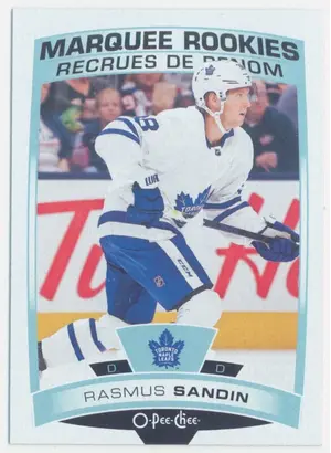 2019-20 O-PEE-CHEE - RASMUS SANDIN #643 MARQUEE ROOKIES
