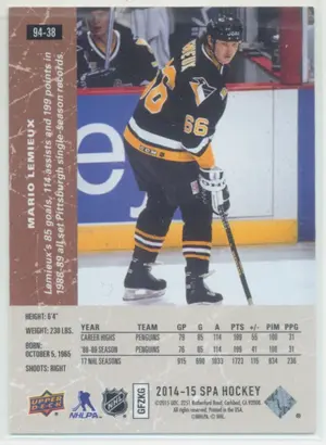 2014-15 Upper Deck SP Authentic Mario Lemieux 1994-95 Retro #94-38