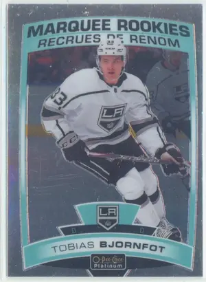2019-20 O-PEE-CHEE PLATINUM - TOBIAS BJORNFOT #196 MARQUEE ROOKIES
