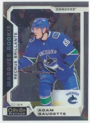 2018-19 O-PEE-CHEE PLATINUM - ADAM GAUDETTE #193 MARQUEE ROOKIE