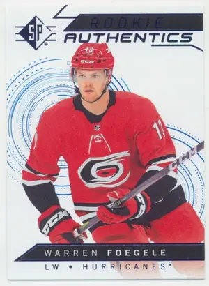2018-19 SP - WARREN FOEGELE #131 ROOKIE AUTHENTICS BLUE