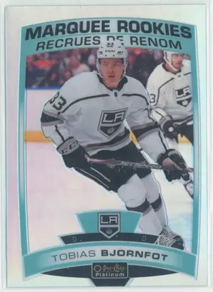 2019-20 O-PEE-CHEE PLATINUM - TOBIAS BJORNFOT #196 MARQUEE ROOKIES RAINBOW