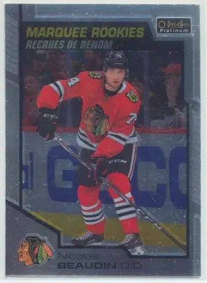 2020-21 O-PEE-CHEE PLATINUM - NICOLAS BEAUDIN #171 MARQUEE ROOKIES