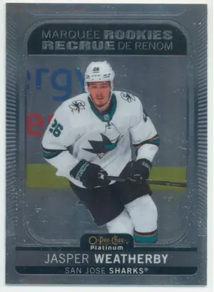 2021-22 O-PEE-CHEE PLATINUM - JASPER WEATHERBY #270 MARQUEE ROOKIES