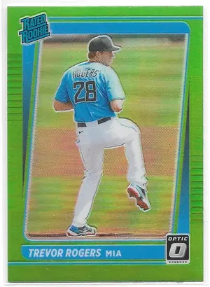 2021 Donruss Optic Prizm Lime Green #73 Trevor Rogers