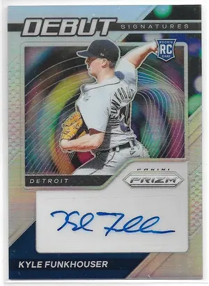 2021 Prizm Debut Signatures Silver Prizm #DS-KF Kyle Funkhouser