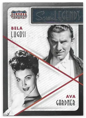 2015 Panini Americana Screen Legends Co-Stars #17 Bela Lugosi & Ava Gardner