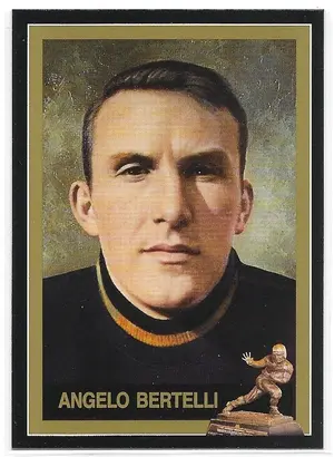 1991 College Classics Heisman Collection Series I #9 Angelo Bertelli