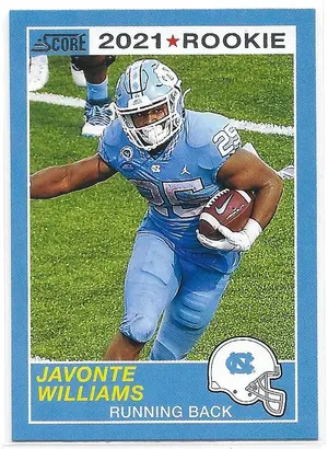 2021 Chronicles Score Draft Picks #74 Javonte Williams RC