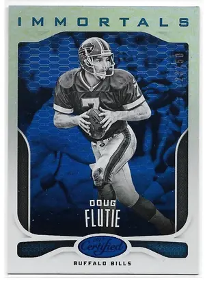 2017 Certified Mirror Blue #134 Doug Flutie (23/50)
