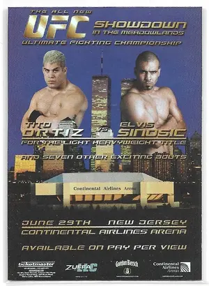 2010 Topps UFC Fight Poster Review #FPR-UFC32 Tito Ortiz & Elvis Sinosic
