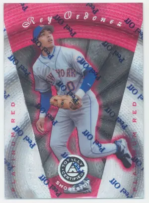 1997 Pinnacle Totally Certified - Rey Ordonez #32 Platinum Red Parallel 457/3999