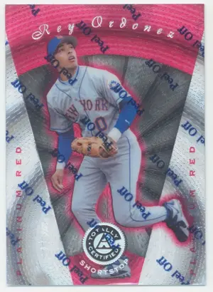 1997 Pinnacle Totally Certified - Rey Ordonez #32 Platinum Red Parallel 457/3999