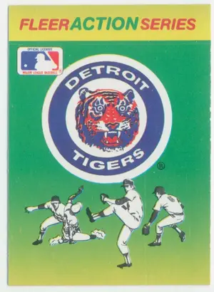 1990 Fleer - Detroit Tigers #DETI Team Stickers Inserts