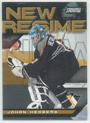 2001-02 STADIUM CLUB - JOHAN HEDBERG #NR10 NEW REGIME