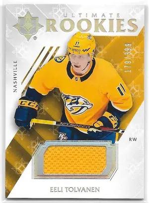2018-19 Ultimate Collection Jerseys #94 Eeli Tolvanen RC (179/399)