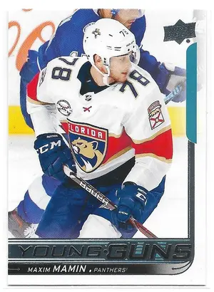 2018-19 Upper Deck #206 Maxim Mamin RC (Young Guns)