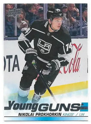 2019-20 Upper Deck #467 Nikolai Prokhorkin RC (Young Guns)