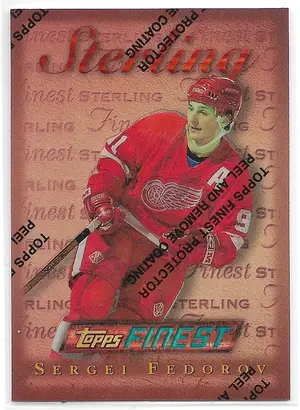 1995-96 Finest Refractors #95 Sergei Fedorov (Bronze, Sterling)