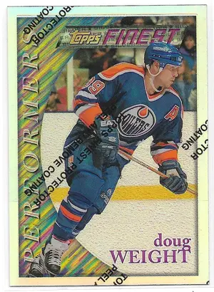 1995-96 Finest Refractors #104 Doug Weight (Silver, Performers)