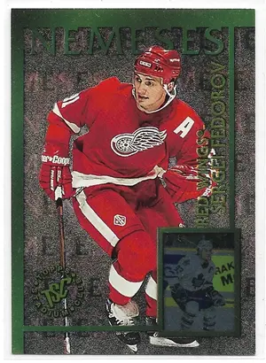 1995-96 Stadium Club Nemeses #N7 Sergei Fedorov & Doug Gilmour *