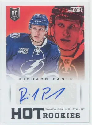 2013-14 SCORE - RICHARD PANIK #603 HOT ROOKIES SIGNATURES