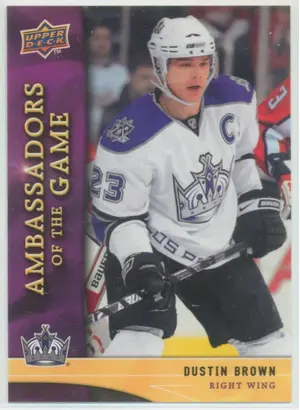 2009-10 UPPER DECK - DUSTIN BROWN #AG16 AMBASSADORS OF THE GAME