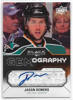 2011-12 Black Diamond Gemography #GEM-JD Jason Demers