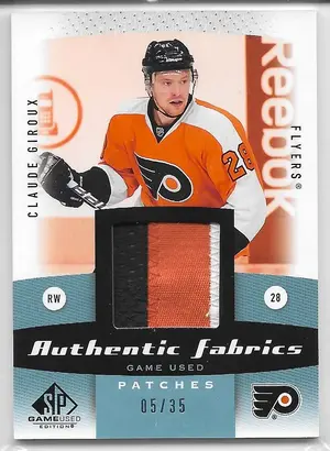 2010-11 SP Game Used Authentic Fabrics Patch #AF-CG Claude Giroux (05/35)