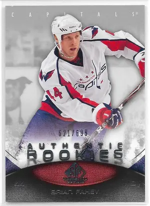 2010-11 SP Game Used #140 Brian Fahey RC (621/699)