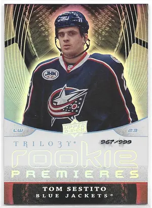 2008-09 Trilogy #150 Tom Sestito RC (967/999)