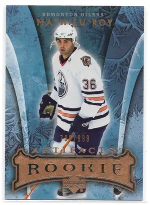 2007-08 Artifacts #181 Mathieu Roy RC (708/999)