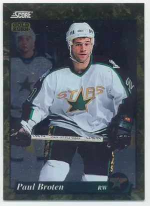 1993-94 SCORE (CDN) - PAUL BROTEN #658 GOLD RUSH