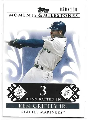 2008 Topps Moments & Milestones #33 Ken Griffey Jr. (039/150)