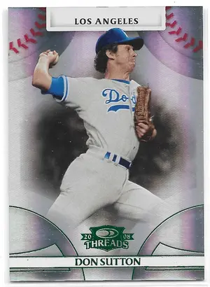 2008 Donruss Threads Century Proof Green #17 Don Sutton (196/250)