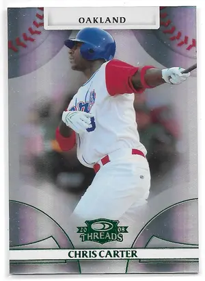2008 Donruss Threads Century Proof Green #52 Chris Carter (161/250)