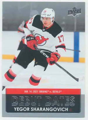 2021-22 UPPER DECK - YEGOR SHARANGOVICH #DD-21 DEBUT DATES