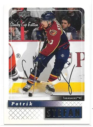 1999-00 MVP Stanley Cup Edition Silver Script #13 Patrik Stefan RC