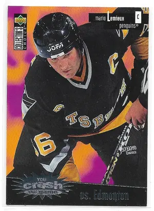 1996-97 Collector's Choice You Crash The Game #C5 Mario Lemieux (vs. Edmonton)