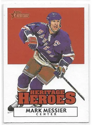 2000-01 Topps Heritage Heroes #HH7 Mark Messier