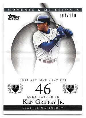 2007 Topps Moments & Milestones #46 Ken Griffey Jr. (084/150)