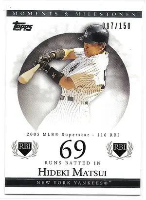 2007 Topps Moments & Milestones #97 Hideki Matsui (097/150)