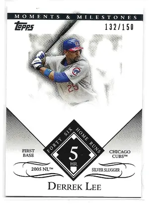 2007 Topps Moments & Milestones #136 Derrek Lee (132/150)