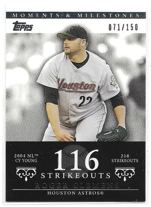 2007 Topps Moments & Milestones #162 Roger Clemens (071/150)