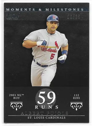 2007 Topps Moments & Milestones Black #4 Albert Pujols (06/29)